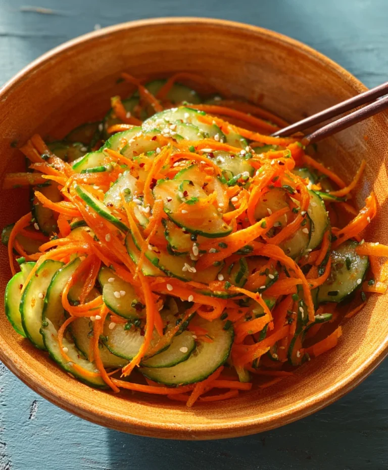 Refreshing Cucumber Carrot Salad Recipe – Easy & Healthy