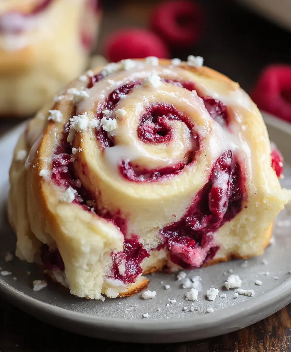 White Chocolate Raspberry Rolls - Irresistible Sweet Treat