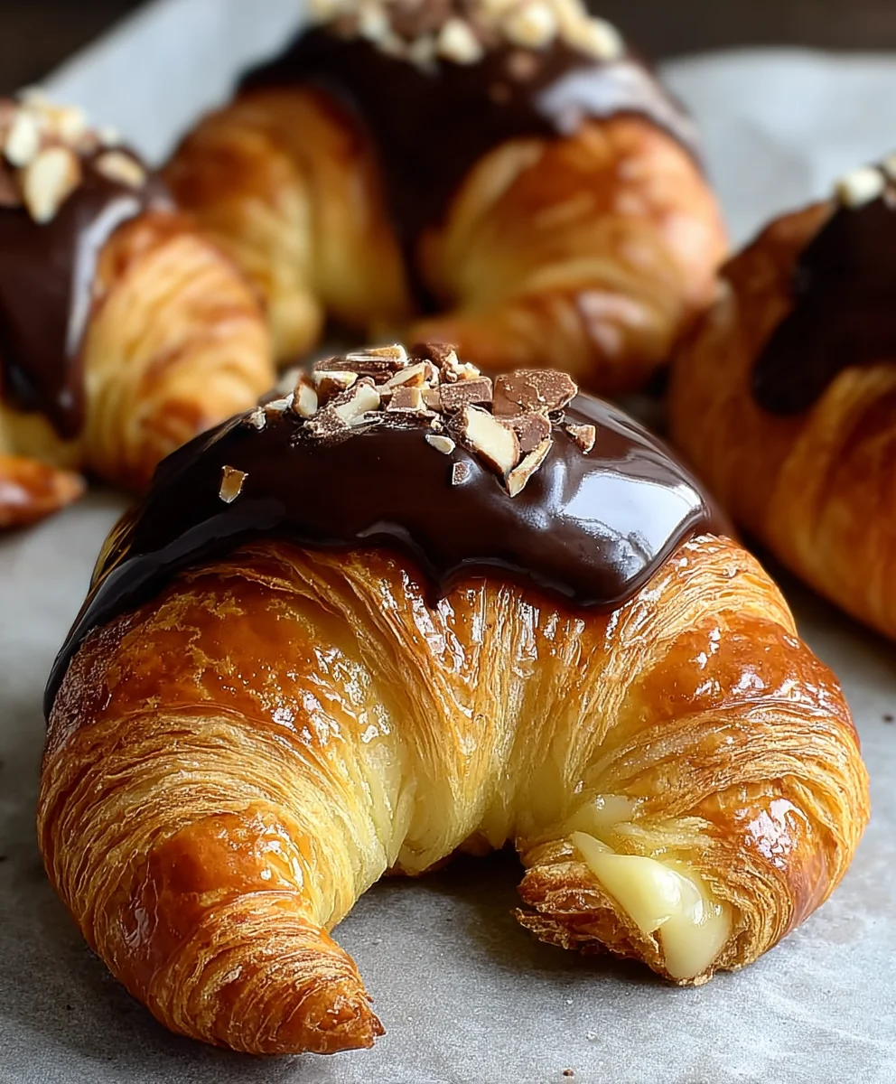 Boston Cream Pie Croissants - A Delicious Treat