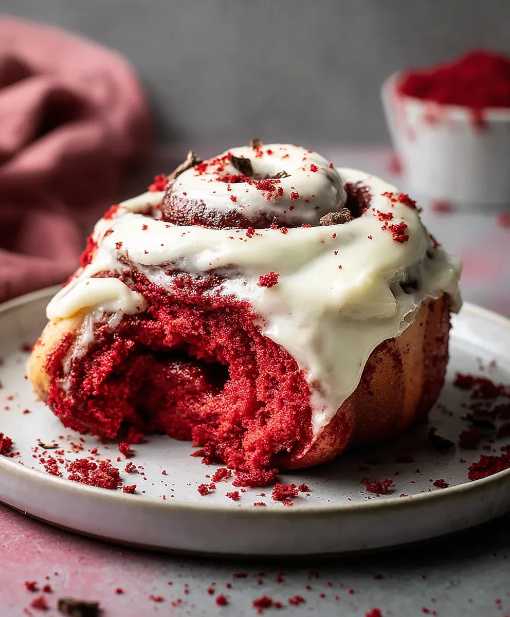 Red Velvet Cinnamon Rolls From Scratch-Easy Recipe