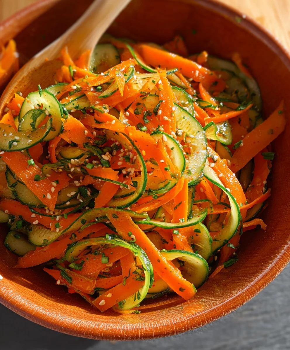 Refreshing Cucumber Carrot Salad Recipe - Easy & Healthy
