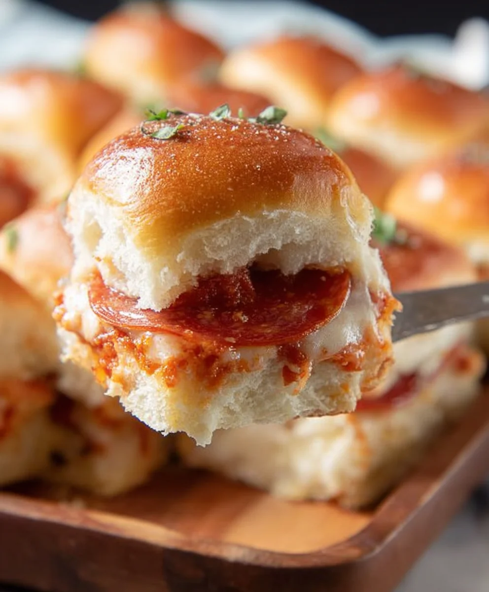 Easy Beef Pizza Sliders Recipe-Party Favorite