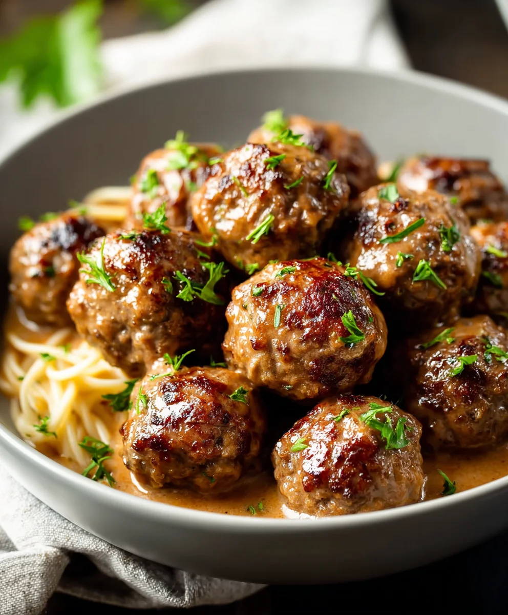 Beef and Apple Meatballs-Sweet Savory Delight