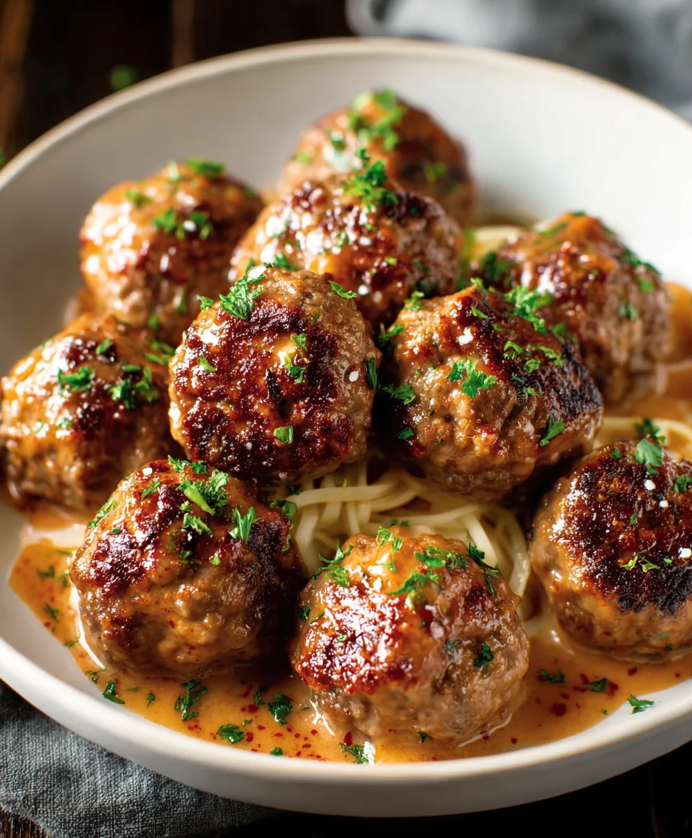 Beef and Apple Meatballs-Sweet Savory Delight