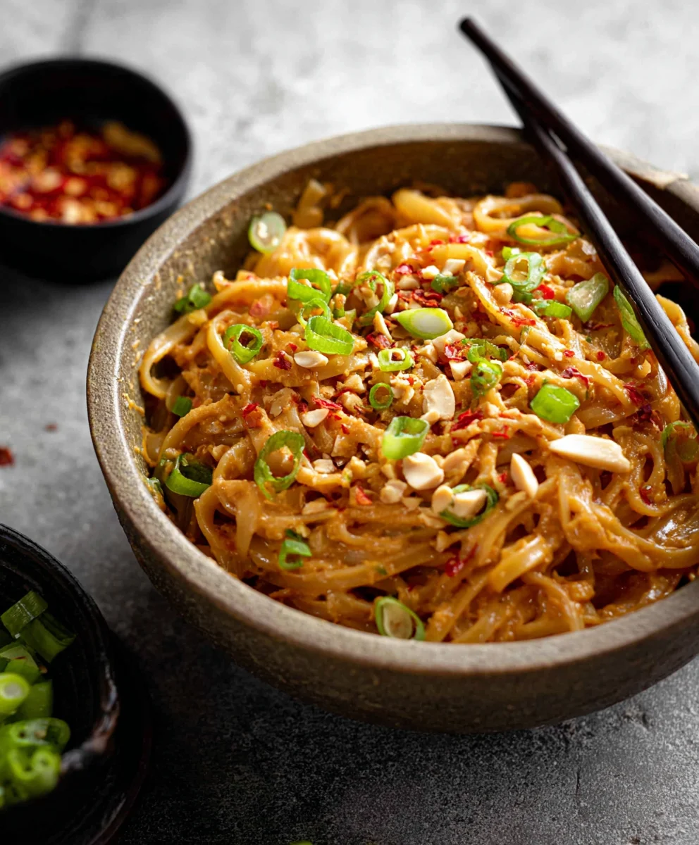 Spicy Peanut Butter Noodles - Quick & Easy Recipe