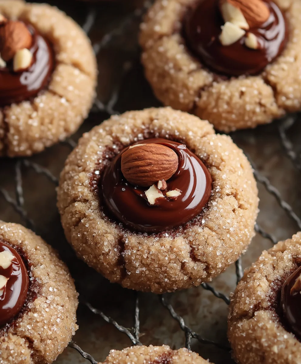 Nutella Thumbprint Cookies-Easy Delicious Nutella Cookie Recipe