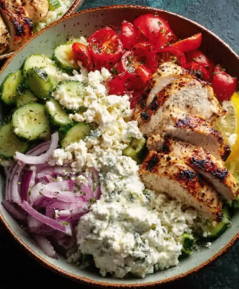 Greek Chicken Bowls- Easy & Flavorful Mediterranean Dinner