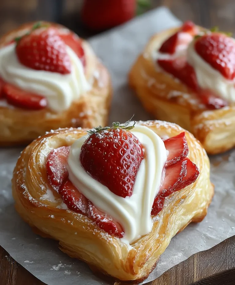 Strawberry Cream Danish Recipe – Easy & Delicious Treat