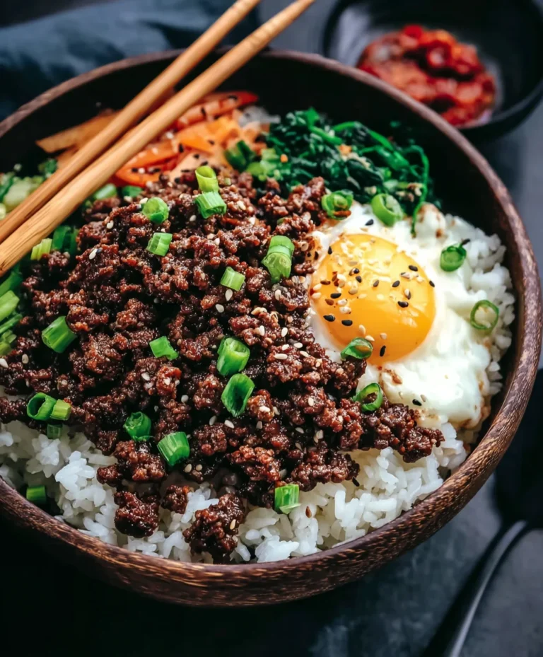 Korean Ground Beef Rice Bowls- Quick & Easy Dinner