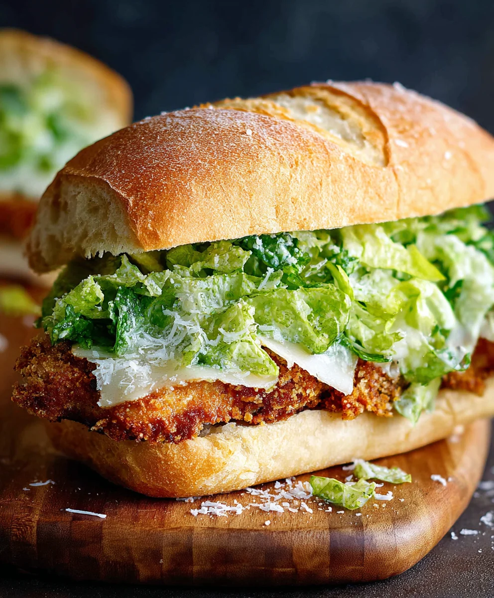 Crispy Chicken Caesar Sandwich - Easy & Delicious Recipe