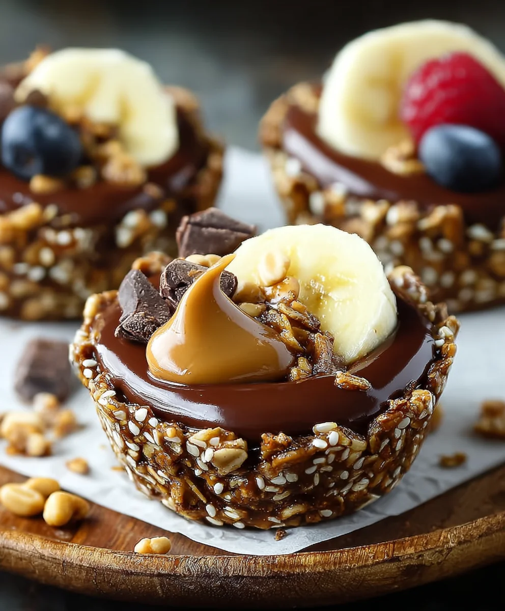 Chocolate Granola Peanut Butter Cups - Easy Treat