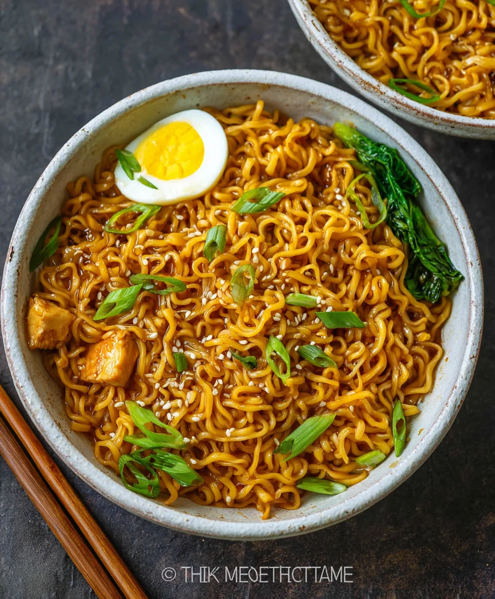 Easy Saucy Beef Ramen Noodles - Quick Weeknight Dinner