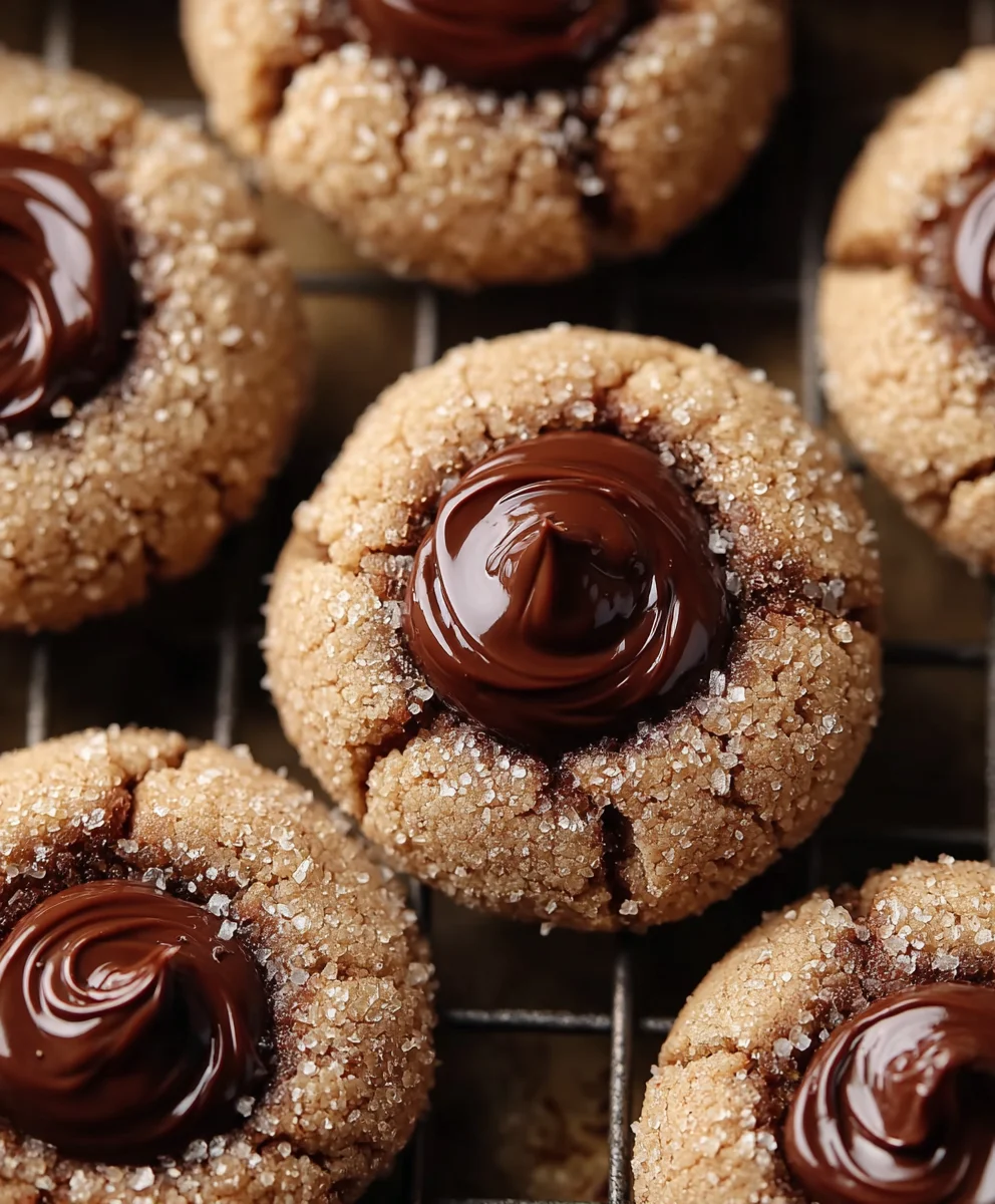 Nutella Thumbprint Cookies-Easy Delicious Nutella Cookie Recipe