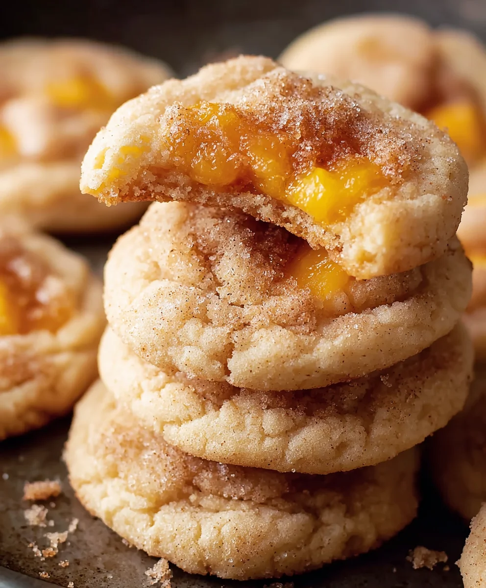 Easy Peach Cobbler Cookies - Summer Dessert Delight
