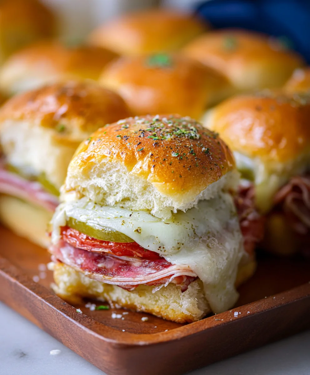 Beef Italian Sub Sliders- Quick & Easy Appetizer