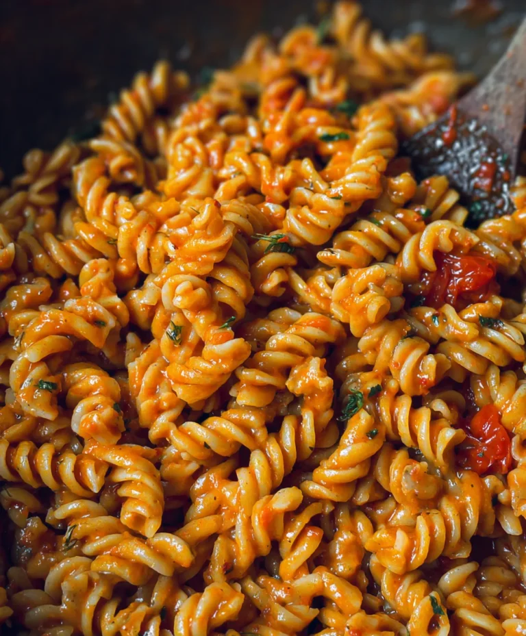 Creamy Vegan Spicy Fusilli Pasta Recipe