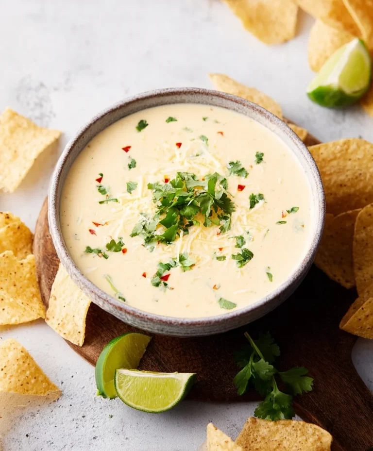 Easy Crockpot White Queso Dip-Party Perfect