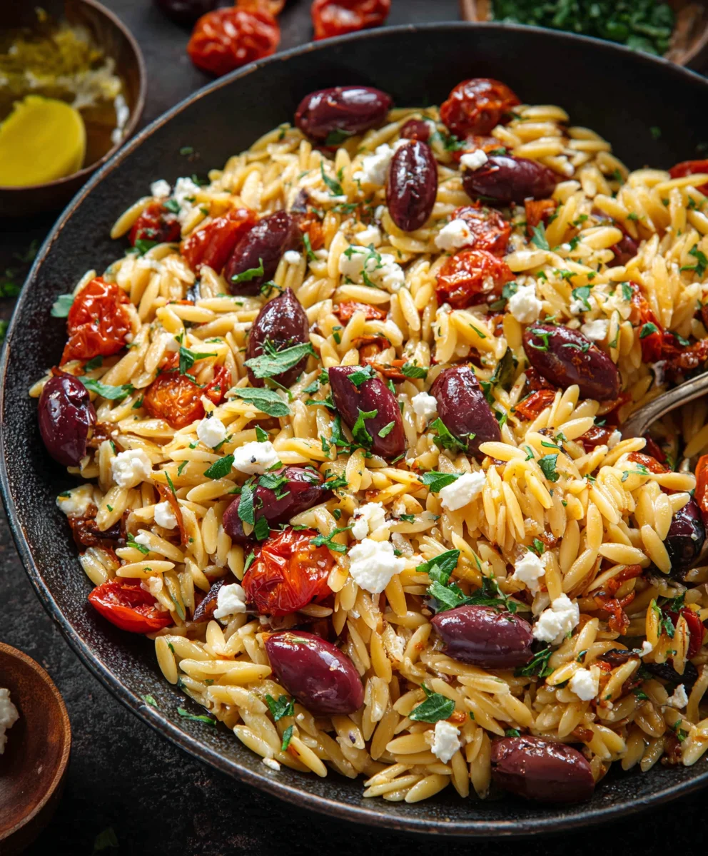 Easy Greek Beef Orzo- Flavorful Mediterranean Meal