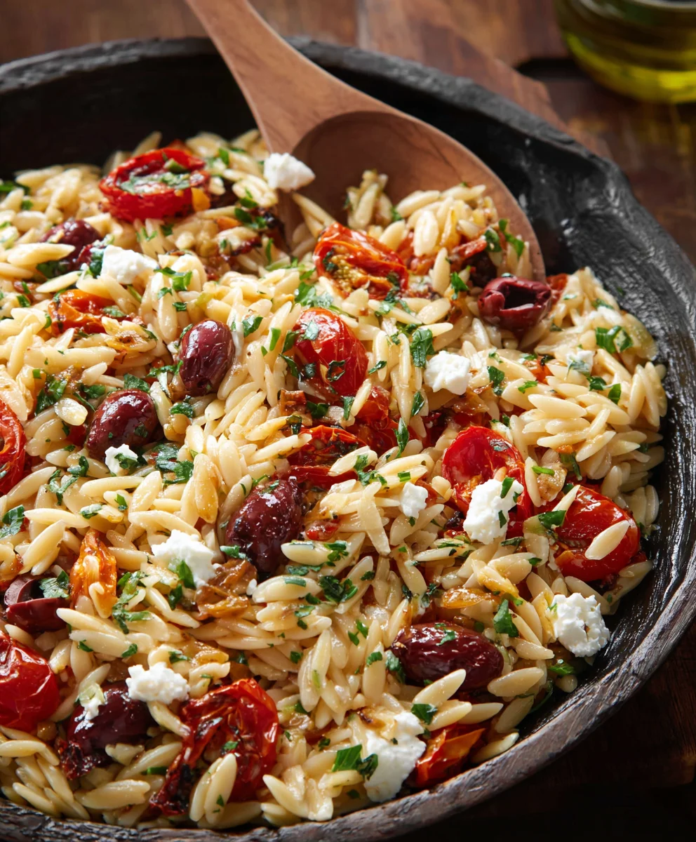 Easy Greek Beef Orzo- Flavorful Mediterranean Meal