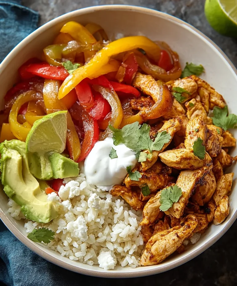 Easy Chicken Fajita Bowl- Healthy & Quick Meal