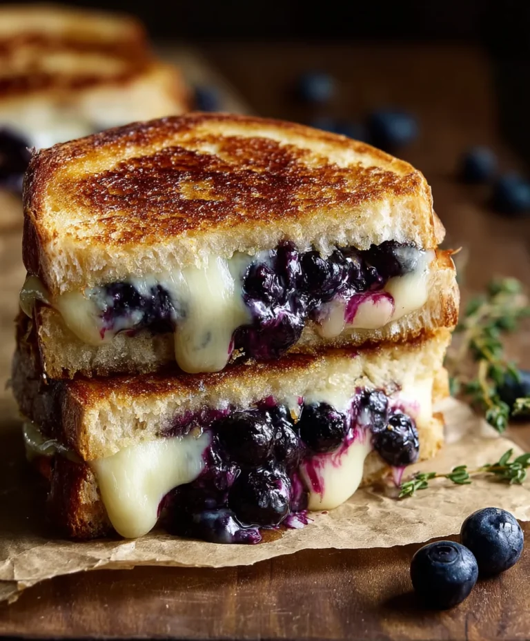 Blueberry White Cheddar Grilled Cheese – Sweet & Savory Delight