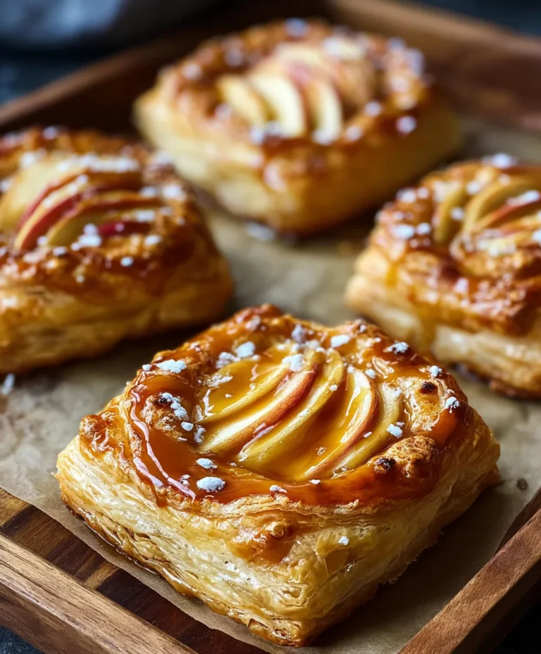 Caramel Apple Puff Pastries-Easy Dessert Recipe