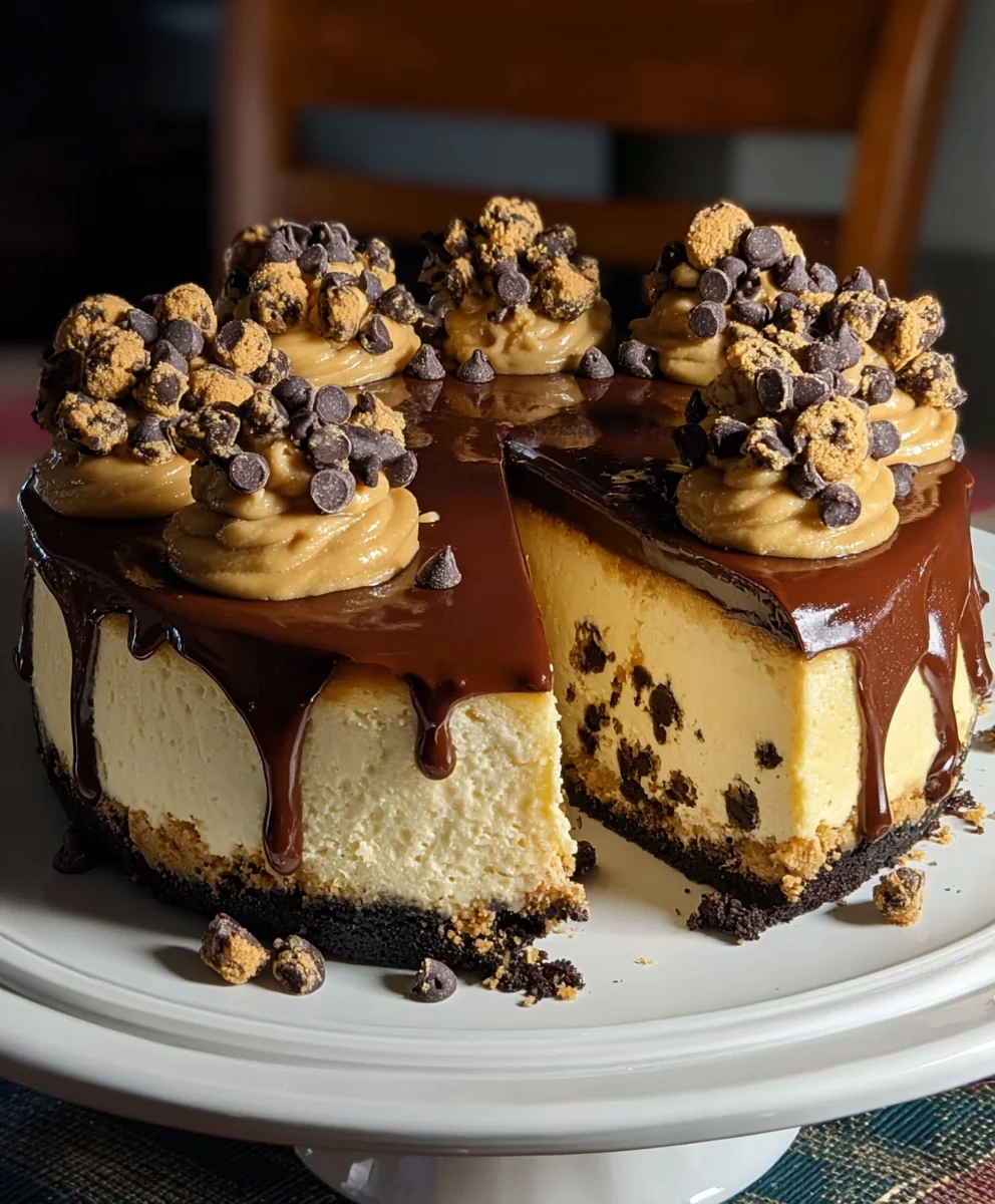 Chocolate Chip Cookie Cheesecake Bliss