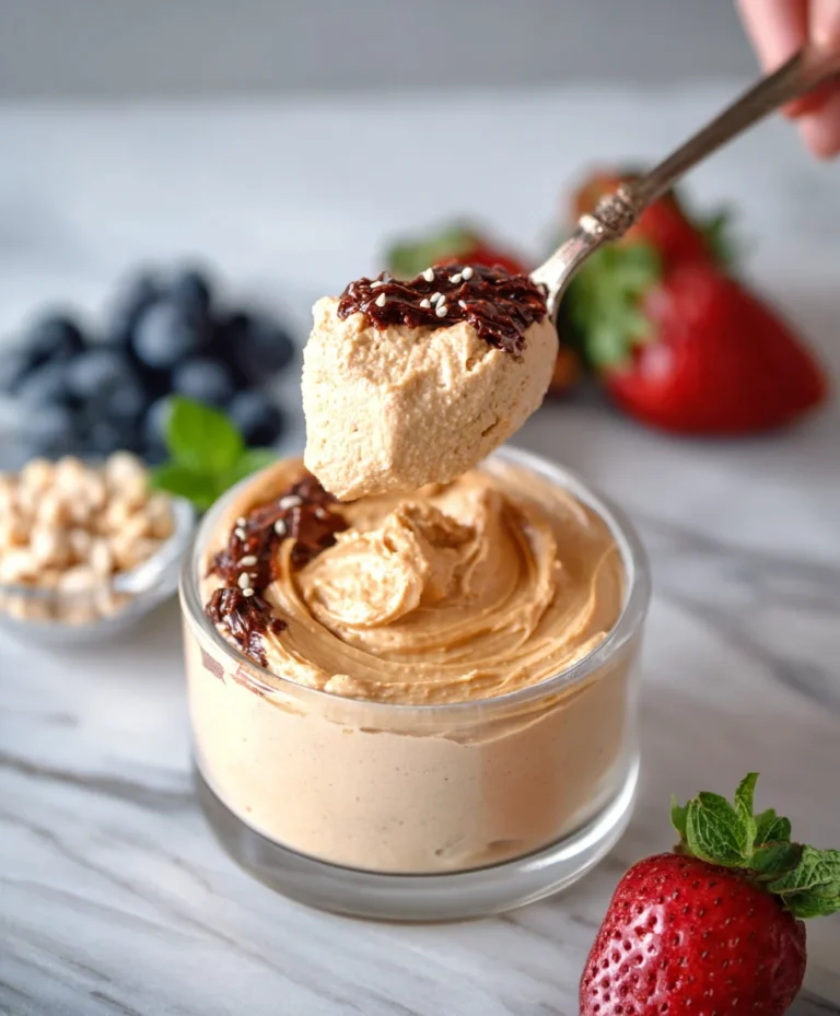 Cottage Cheese Peanut Butter Mousse-Healthy Treat