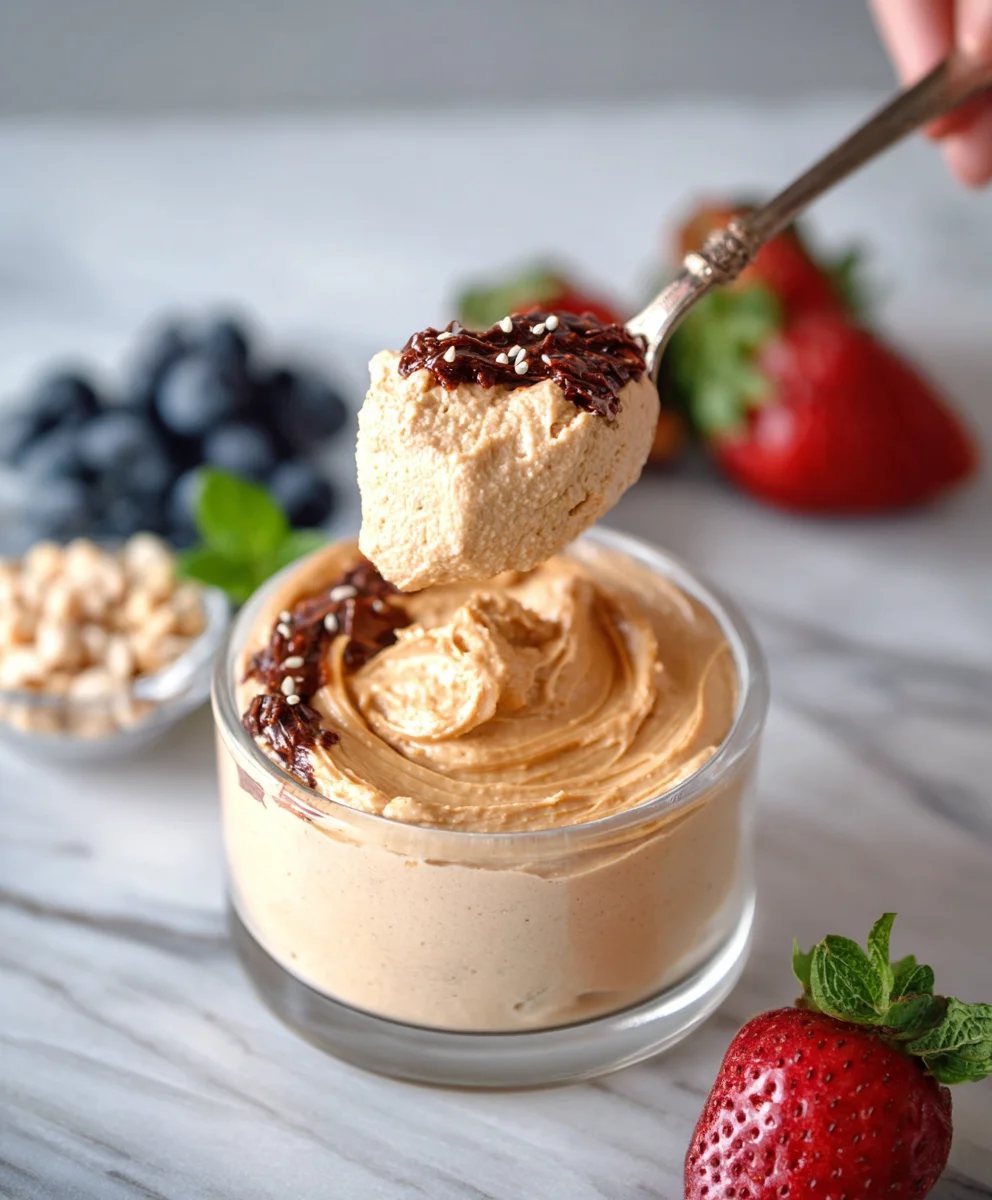 Cottage Cheese Peanut Butter Mousse-Healthy Treat