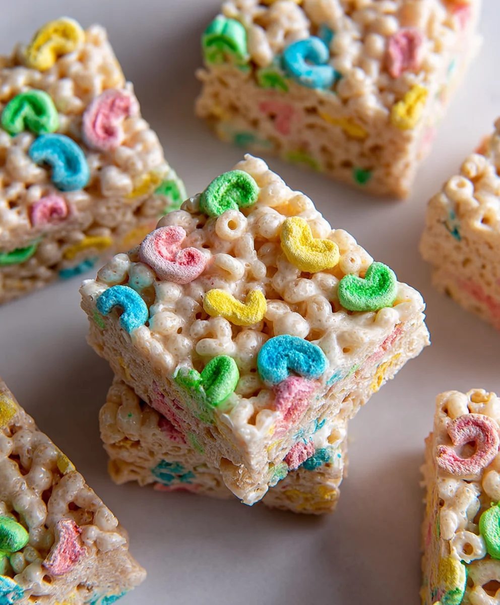Lucky Charms Rice Krispie Treats-Easy Fun Recipe