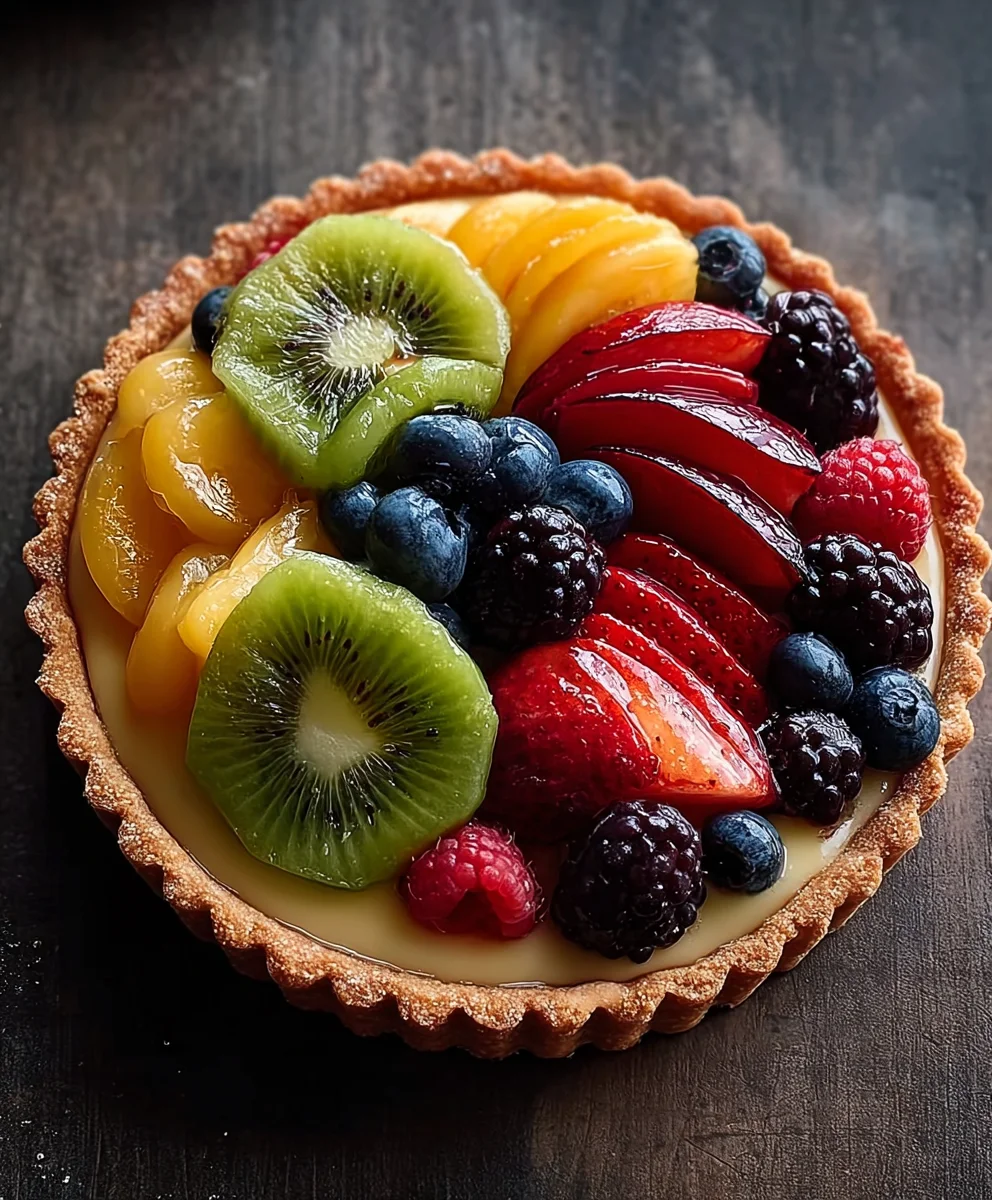 Fresh Fruit Tart Recipe-Easy & Delicious Dessert