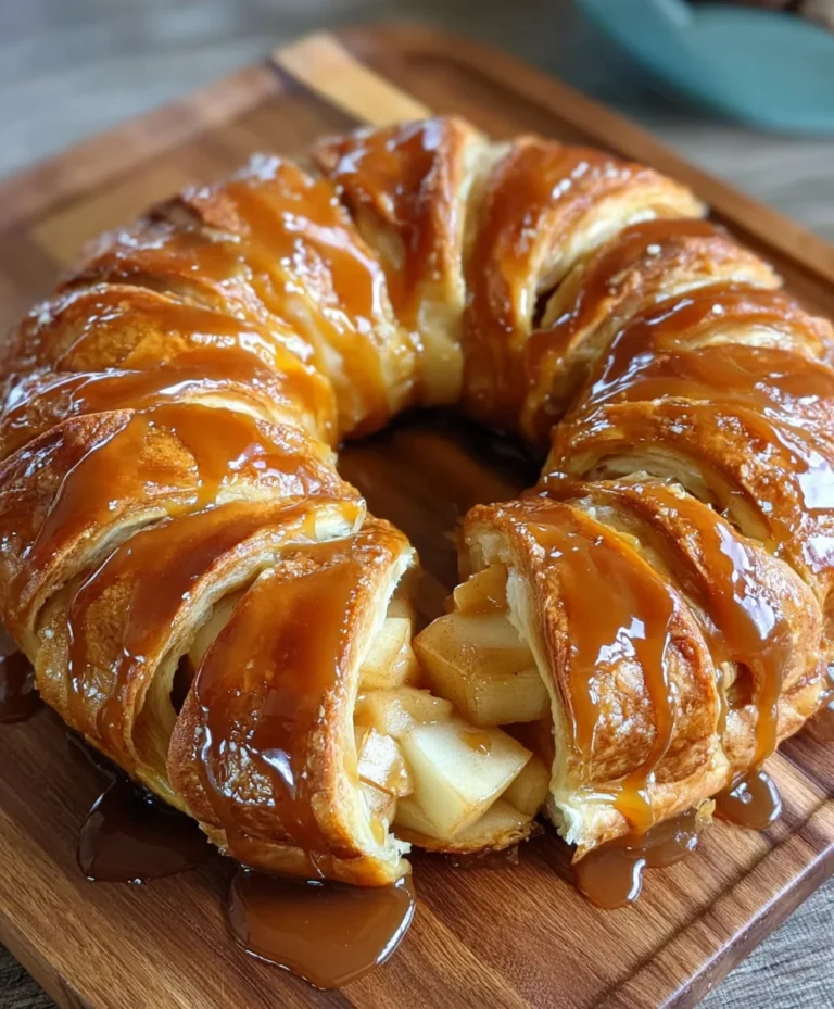 Caramel Apple Cream Cheese Ring – Easy Dessert