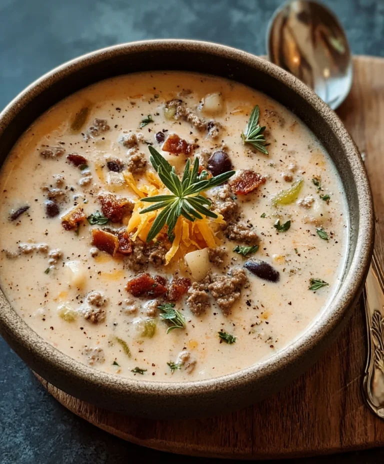 Creamy Cowboy Soup- Easy Beef Weeknight Comfort