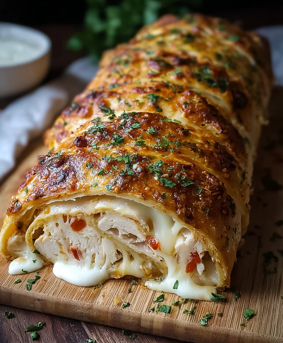 Easy Chicken Ranch Stromboli Recipe-Family Favorite