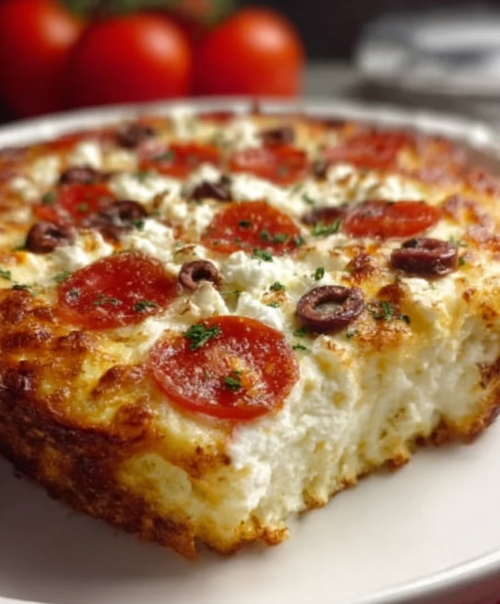 Pizza Cottage Cheese Bake- Easy & Delicious Recipe