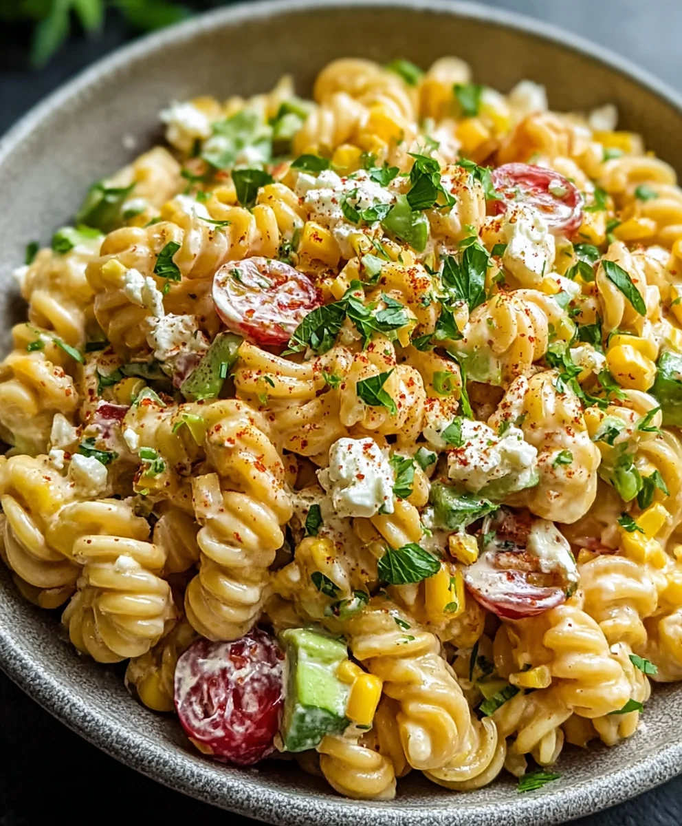 Mexican Street Corn Pasta Salad Recipe - Must Try