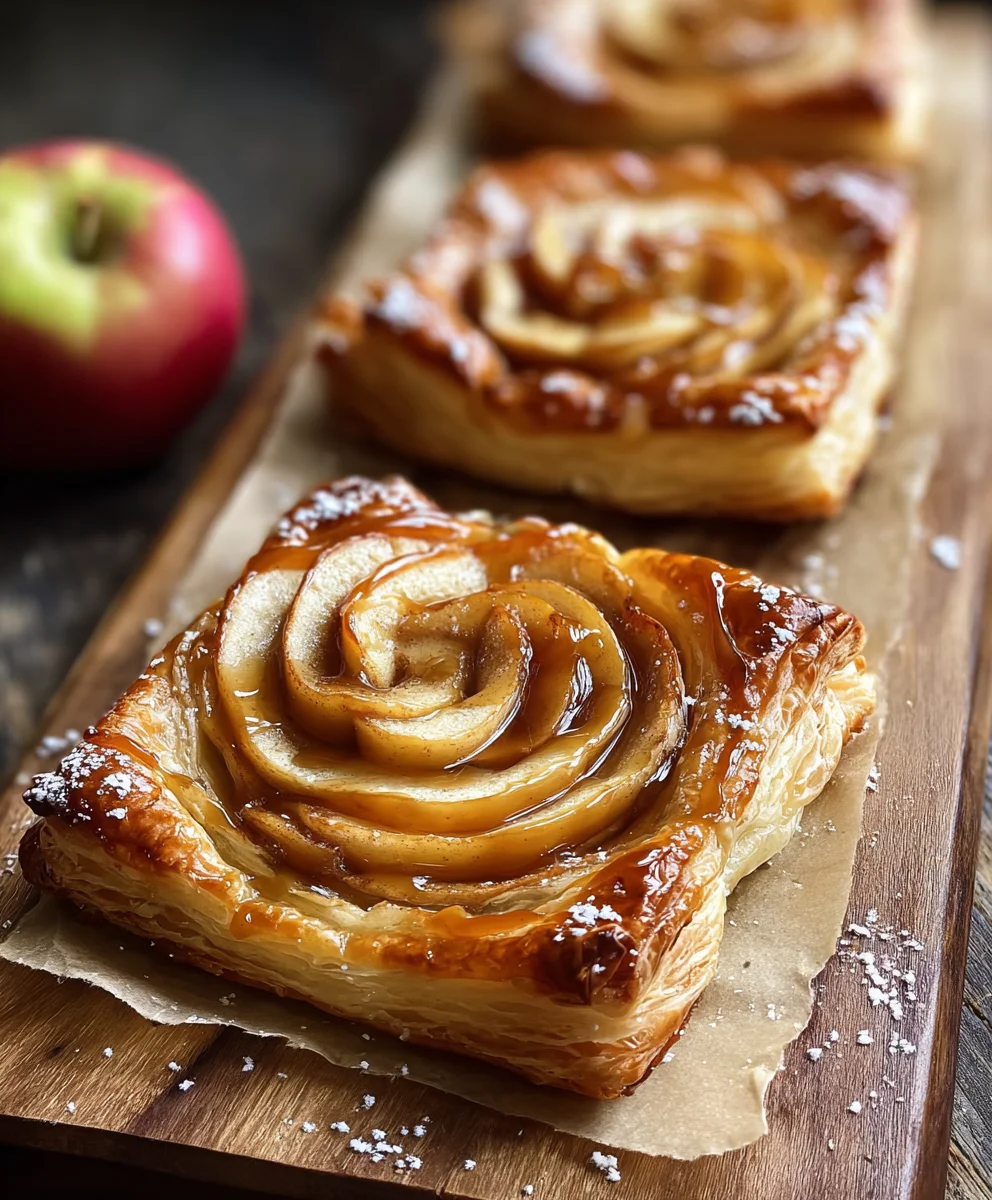 Caramel Apple Puff Pastries-Easy Dessert Recipe