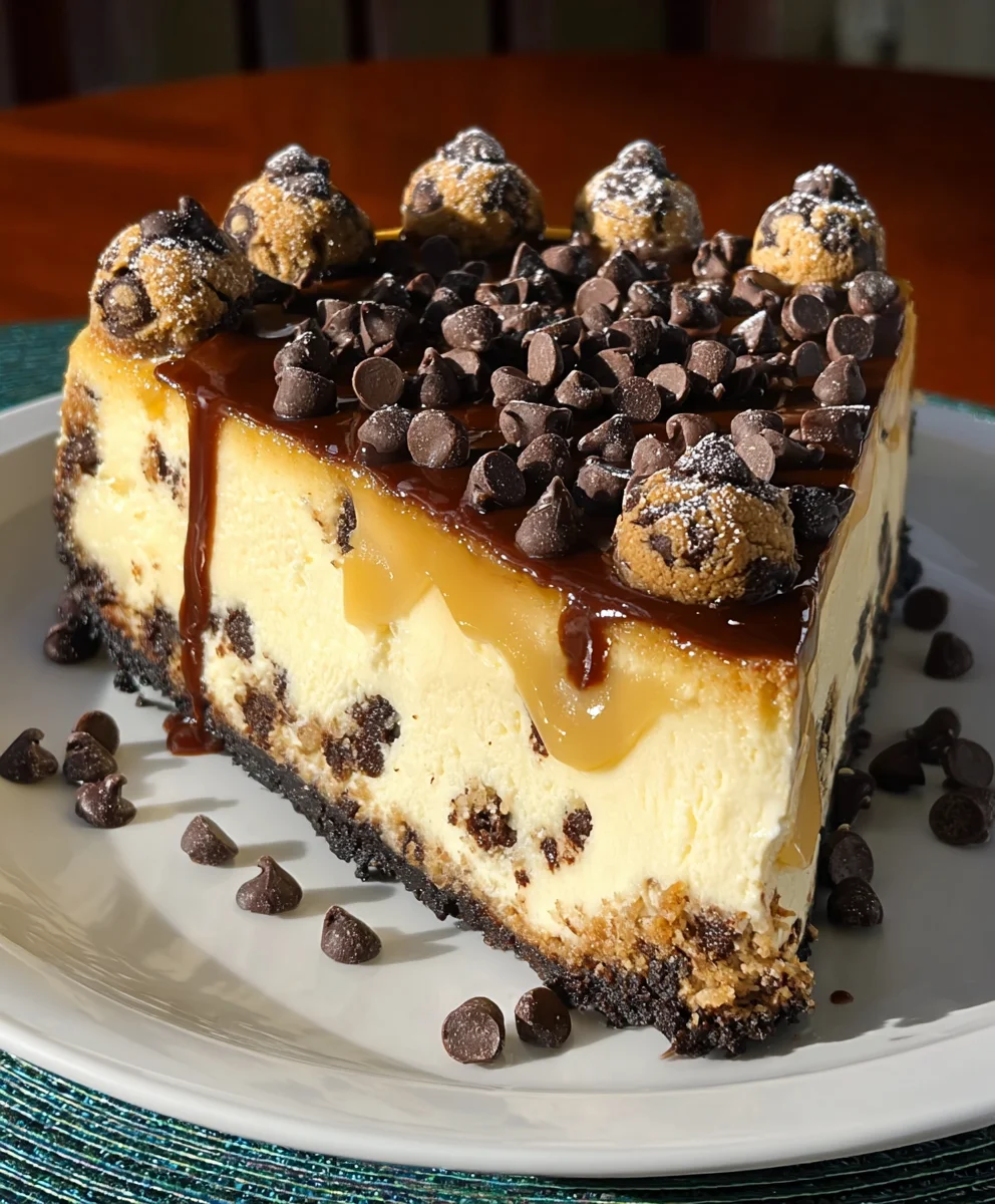 Chocolate Chip Cookie Cheesecake Bliss