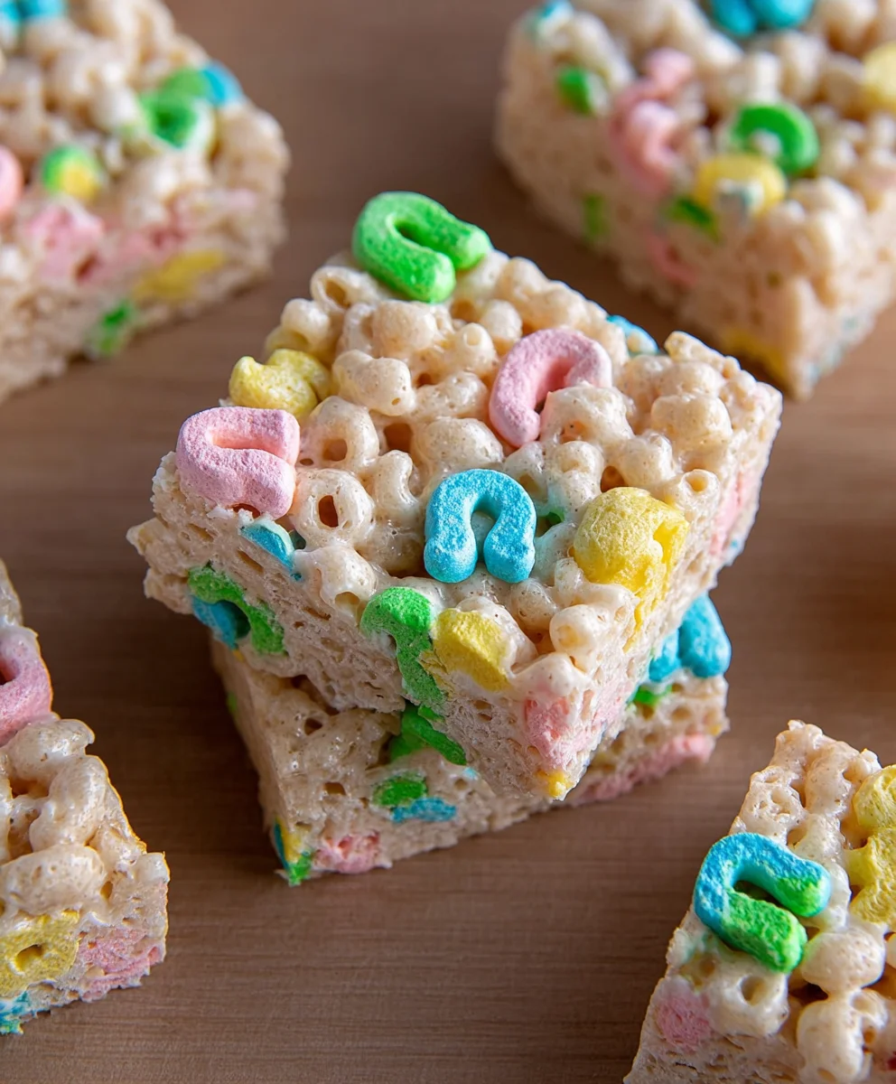 Lucky Charms Rice Krispie Treats-Easy Fun Recipe