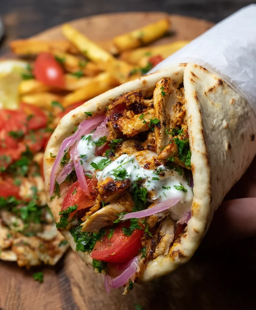 Flavorful Chicken Shawarma Wrap Recipe