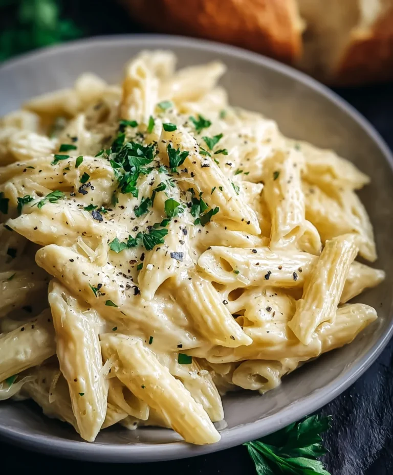 Easy Creamy Garlic Penne – Quick & Delicious Dinner