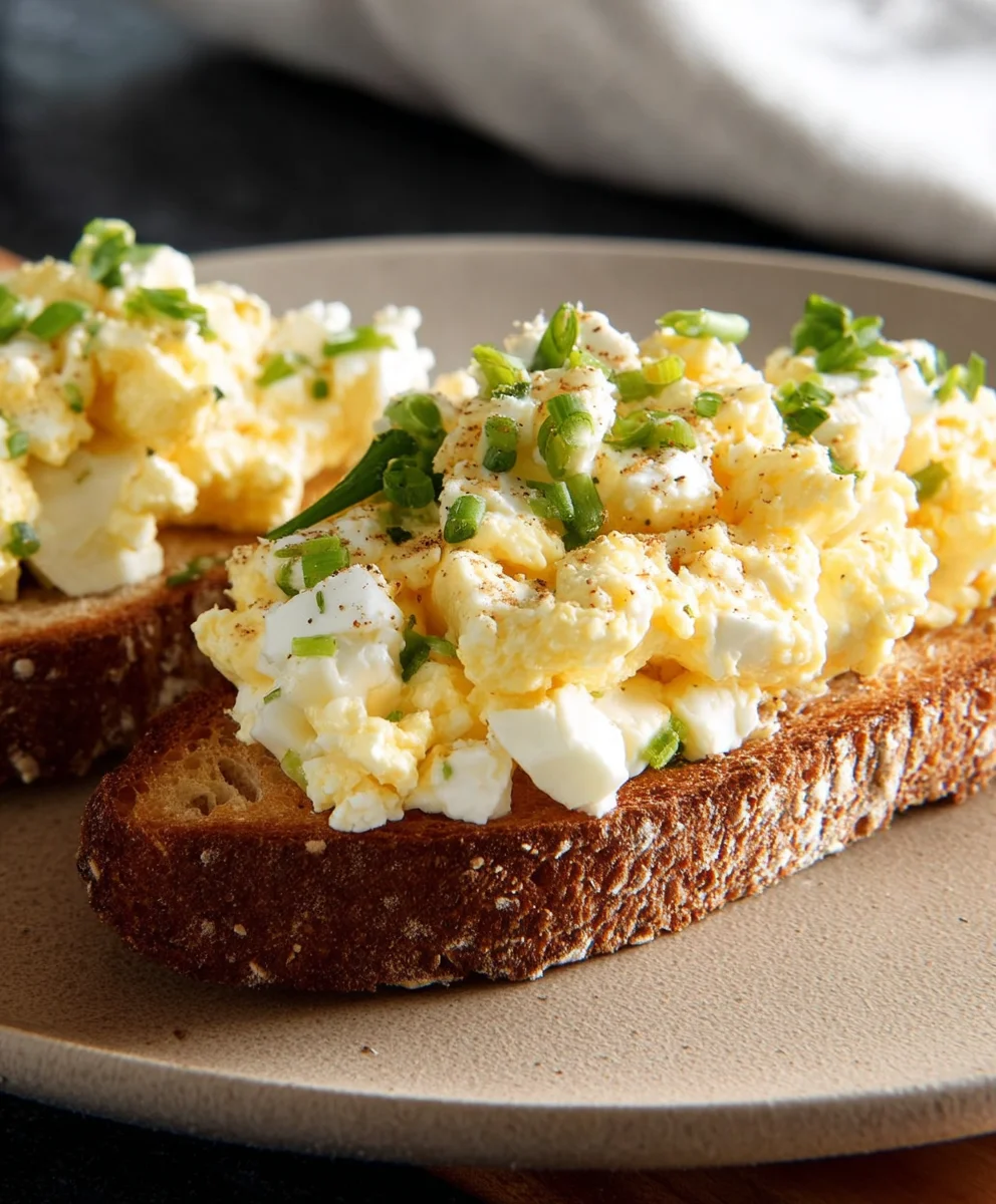Egg Salad with Cottage Cheese - Mayo Free Delight