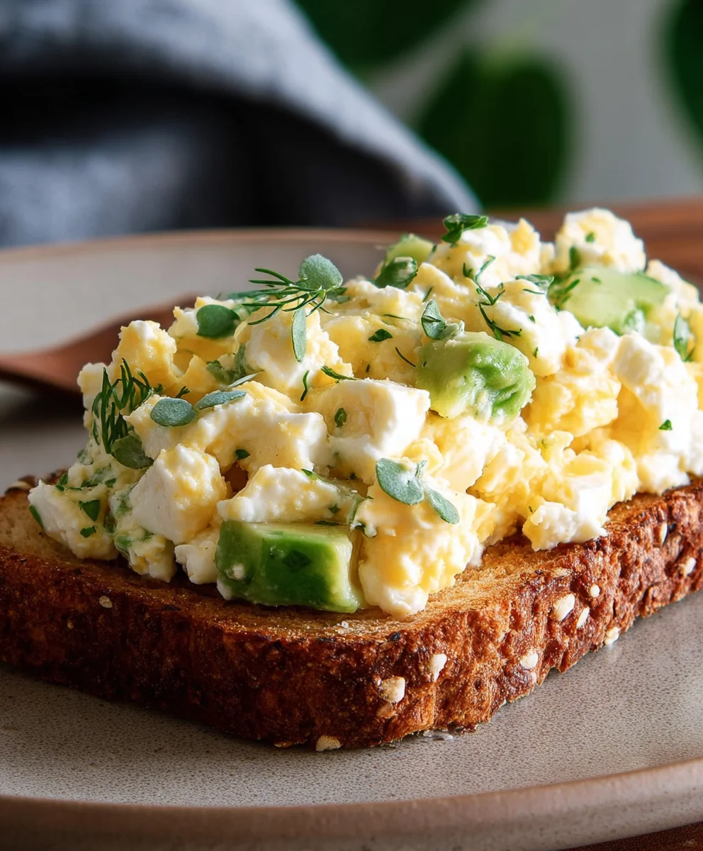 Egg Salad with Cottage Cheese - Mayo Free Delight