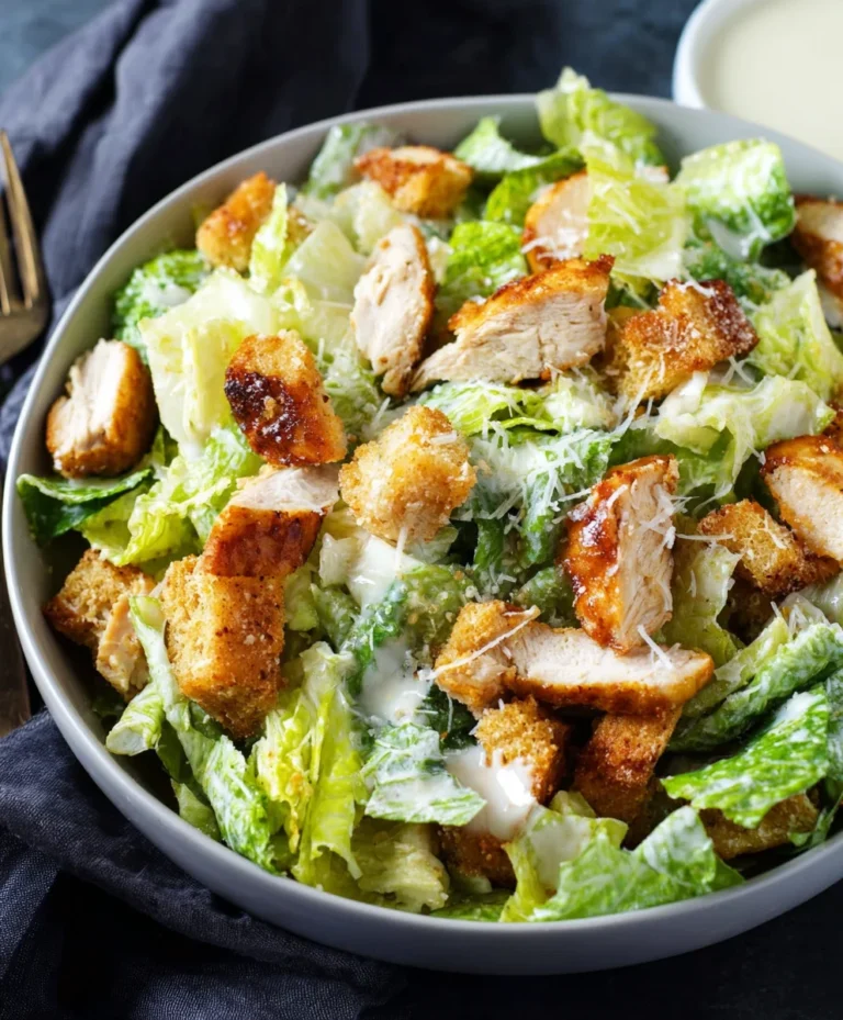 Crispy Chicken Caesar Salad – Delicious & Easy Recipe