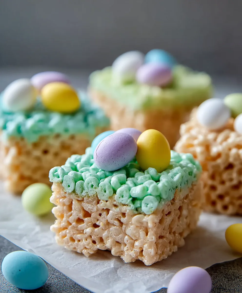 Easter Rice Krispie Treats- Easy & Fun Holiday Dessert