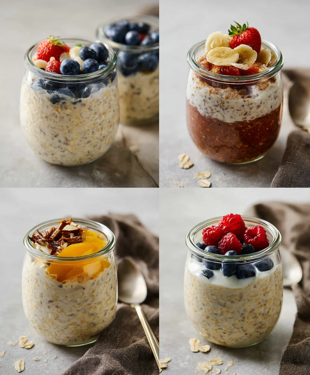 Simple Overnight Oats Base - Delicious Flavors