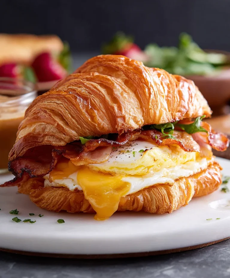 Easy Croissant Breakfast Sandwiches – Quick & Delicious Recipes
