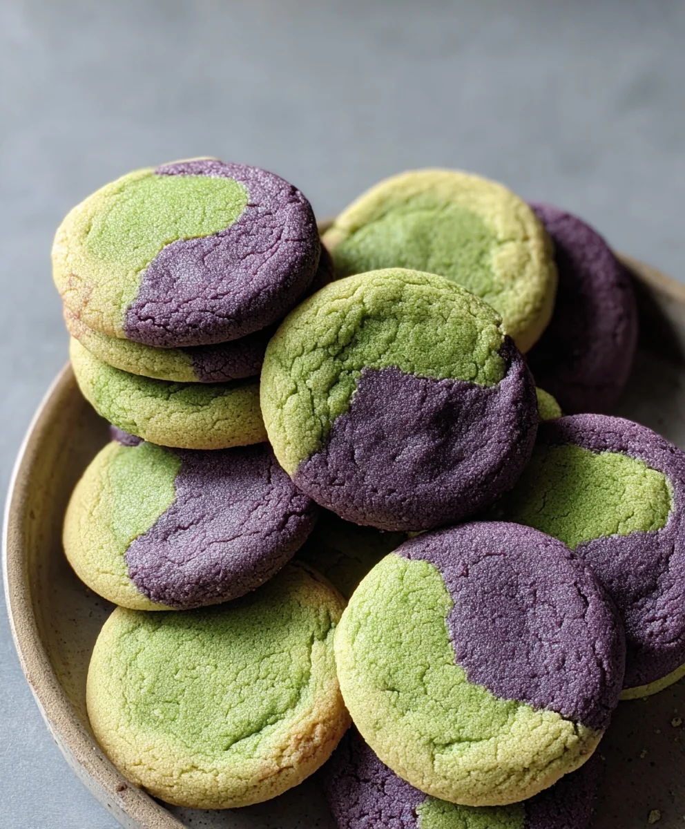 Matcha Ube Cookies-Unique Flavor Combo