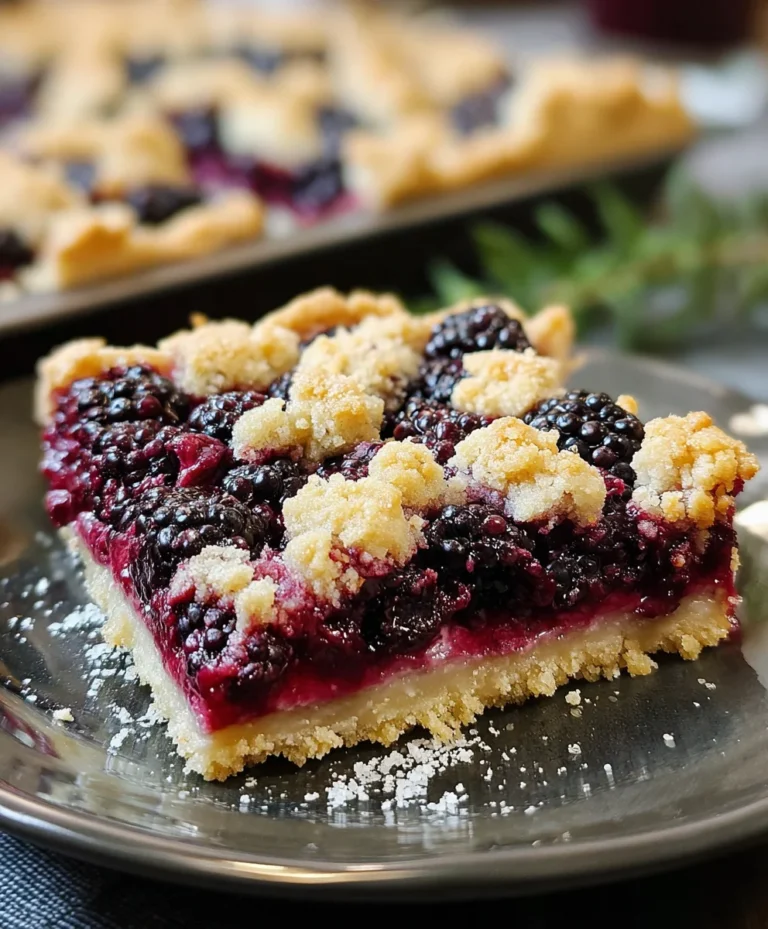 Blackberry Crum extractble Bars Recipe – Delicious & Easy