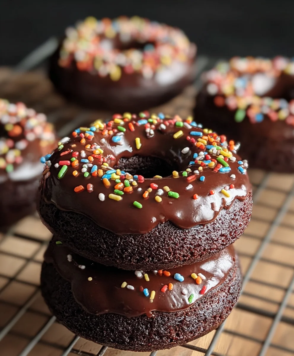 Decadent Chocolate Baked Donuts - Easy Recipe